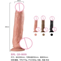 Masturbateur féminin réaliste énorme gode ventouse pénis anal et stimulateur clitoridien jouets sexuels pour femmes