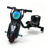 Kart électrique pliable Fashion China 36V 350W avec batterie au lithium, en acier au carbone, portable, pour l'extérieur, tout-terrain, scooter de drift