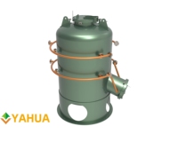 Hoog-efficiënte nieuwe automatische verticale palmvrucht-gistdodende tank stoomdestillatie sterilisator YAHUA merk hoge capaciteit 1000kg/u olie