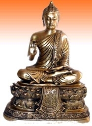 Statue de dieu Bouddha en marbre noir au design étonnant Statue de dieu en marbre super solide poli à la main pour la décoration de la maison et le culte - Product Image 2
