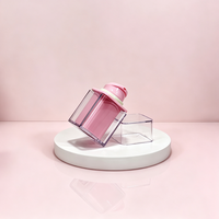 Flacon pompe cosmétique vide, carré, transparent, en matériau résistant, rechargeable, distributeur de lotion et de savon, anti-fuite, logo personnalisé