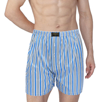 UOKIN grande taille marque personnalisée séchage rapide rayé hommes Boxer 100% polyester respirant doux confortable tissu Boxer Shorts