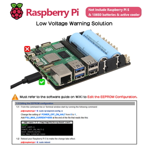 Ván geekworm <span class=keywords><strong>Raspberry</strong></span> <span class=keywords><strong>Pi</strong></span> 5 18650 Ups, x1201 v1.1 quản lý điện năng Hội Đồng Quản trị với Auto Power On cho <span class=keywords><strong>Pi</strong></span> 5 - Product Image 4