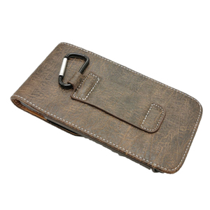 ซองหนังใส่โทรศัพท์มือถือแบบขายส่ง พร้อมคลิปหนีบเข็มขัด ช่องใส่บัตรเครดิต สำหรับ iPhone 17 Pro Max กระเป๋าคาดเอวสำหรับผู้ชาย-สีน้ำตาล - Product Image 3