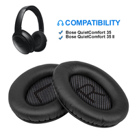 Coussinets d'oreille de remplacement pour Bose QuietComfort QC 2 15 25 35 Coussin d'oreille pour QC2 QC15 QC25 QC35 SoundTrue SoundLink