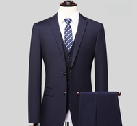 Traje Masculino Personalizado de Talla Grande, Traje de 3 Piezas para Hombre, Estilo Europeo para Negocios, Oficina y Bodas, Fabricación Personalizada Yimita