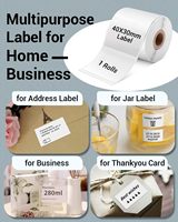 Papier thermique Phomemo pour étiqueteuse M110/M221/M220/M120/M200 pour codes-barres, adresses, envois, logos, entreprises, maison, étiquettes
