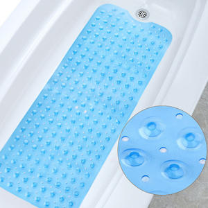 Offre Spéciale Extra Long antidérapant PVC tapis de bain bonne qualité noir tapis de salle de bain doux léger tapis de douche pour sol de salle de bain - Product Image 3