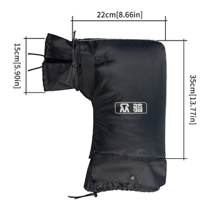 Gants de moto imperméables de haute qualité pour guidon, protège-mains pour cyclomoteur et scooter, pour la conduite hivernale, plus chauds - Product Image 3