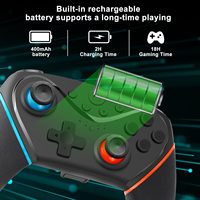 Control Inalámbrico para N-switch con Giroscopio, Vibración Programable, Compatible con PC 360, Steam, TV Box, Android, IOS