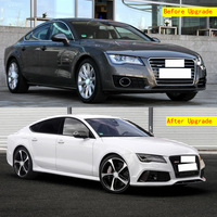 Grille de diffuseur arrière de pare-chocs de haute qualité LED feux arrière mise à niveau Kits de carrosserie de Style RS7 Bodykit pour Audi A7 S7 2011-2015