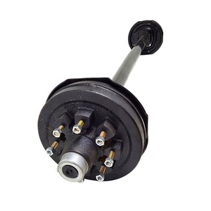 Nouvel essieu de remorque robuste de 7000 lb, 8 sur 6,5 pouces, pour remplacement/réparation avec ou sans ressort à lames de remorque - Product Image 1