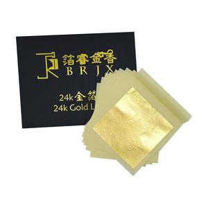 Prezzo di fabbrica 24K foglio di foglia di oro commestibile 98% genuino per la cura della pelle decorazione alimentare statua di Buddha <span class=keywords><strong>doratura</strong></span> fatta in metallo Offset - Product Image 5