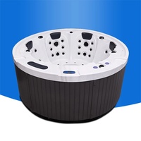 Baignoire spa ronde extérieure massante avec bain à remous