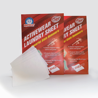 Feuilles de lessive ultra concentrées écologiques à faible mousse, à base d'extraits végétaux, pour vêtements de sport