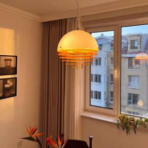 Nuovo lusso tramonto <span class=keywords><strong>arancione</strong></span> atmosfera <span class=keywords><strong>lampadario</strong></span> per il ristorante Cafe luci a sospensione decorazione soggiorno - Product Image 2