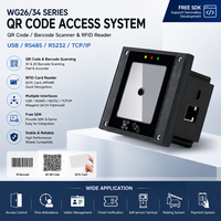 Lector de Control de Acceso RFID con Código QR, TCP/IP, Wiegand, Sistema de Entrada Móvil para Puertas y Torniquetes