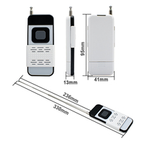 Télécommande de porte de garage 433 MHz 1 bouton Code d'apprentissage 1527 Contrôleur sans fil longue portée Émetteur 2CH pour interrupteur Tuya
