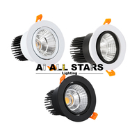 LED commerciale COB Downlight 3W 5W 7W 9W 12W 15W 20W 30W 40W Downlights Spot de plafond encastré LED Down Lights