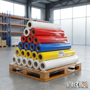 Fabricant Bâche de bache robuste en polyester imperméable 650 g/m² Rouleau de bâche en tissu enduit de PVC - Product Image 1