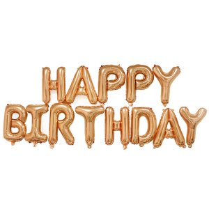 Set <span class=keywords><strong>di</strong></span> Palloncini in Foil con Scritta 'HAPPY BIRTHDAY' da 16 Pollici, Alta Qualità, per Feste - Product Image 4