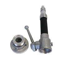Pistol Air Api Aluminium 50mm untuk Pabrik dengan Saklar, Kopling Storz, dan Nozzle Jet Spray 5-8L/S