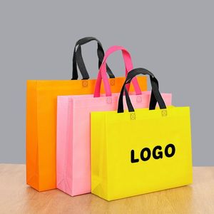Eco-friendly Non Woven Custom Logo Letter Pattern <b>Extra</b> <b>Large</b> Reusable Tote <b>Bag</b> for Supermarket Grocery Promotion Shopping - Product Image 5