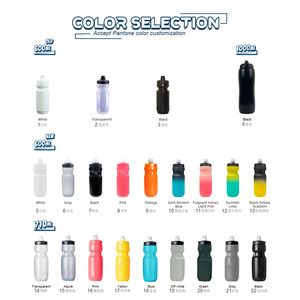 Tùy chỉnh BPA Free PP 600ml thân thiện với môi thăng hoa rõ ràng bóp thể thao chai nước nắp biểu tượng tùy chỉnh unisex cho xe đạp - Product Image 4