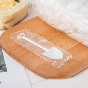 Cuchara <span class=keywords><strong>de</strong></span> plástico desechable colorida para pastel, pala para helado, pala para hornear postres, <span class=keywords><strong>cucharas</strong></span> para repostería - Product Image 6