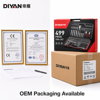 499-Piece CR-V Socket Wrench Set Chrome Vanadium Ratchet Tool Kit 1/2 3/8 1/4 Drive for Auto Truck Repair OEM ODM Wholesale