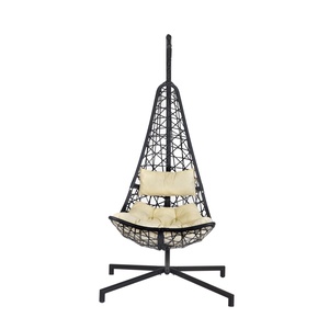 OTA-0002, manifattura mobili da esterno in metallo uovo appeso sedia impilabile in Rattan sedia a dondolo Patio personalizzato - Product Image 1