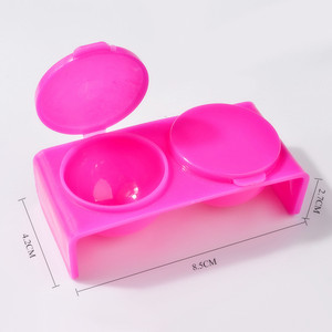 Gobelets de lavage en plastique à double trou pour stylos, pour le rangement des pinceaux à ongles et des outils de manucure - Vente en gros - Product Image 5