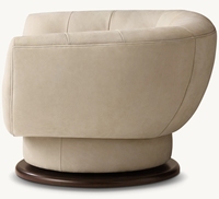 Chaise de luxe moderne d'intérieur de qualité supérieure Mobilier de salon de loisir Chaises pivotantes en cuir