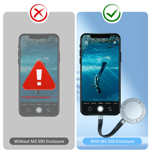 Tenchen Amazon Hot Bán USB C Từ Bên Ngoài Trường Hợp Ổ Cứng Nvme M2 2230 M. 2 SSD Bao Vây Cho iPhone 16 - Product Image 2