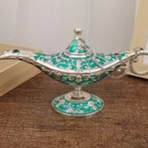 Cadeaux Décoration d'intérieur pour Artisanat Métallique Lampe Aladdin Couleurs Mixtes Petite Taille - Product Image 4