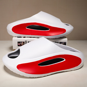 Sandales d'été pour hommes, blanches, à semelle épaisse, antidérapantes, pour la plage, chaussures injectées M9052 - Product Image 1