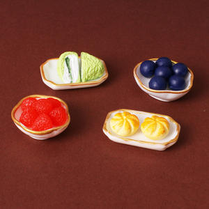 Maison de poupée Mini simulation alimentaire japonaise Pain Gâteau Café <span class=keywords><strong>Dim</strong></span> sum Modèle de décoration de maison de poupée miniature - Product Image 1