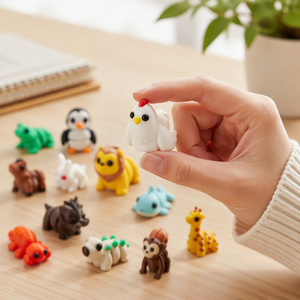 Figurine robot flexible imprimée en 3D : Pieuvre, Crabe ermite, Homard, Baleine, Dauphin, Tortue, Requin, Licorne, Dragon, Chauve-souris, Dinosaure - Product Image 3