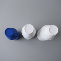 Botella Redonda de Plástico para Agricultura, HDPE Opaca, Cilíndrica, con Tapa Roscada, Contenedor para Protección de Cultivos, Suministro al por Mayor