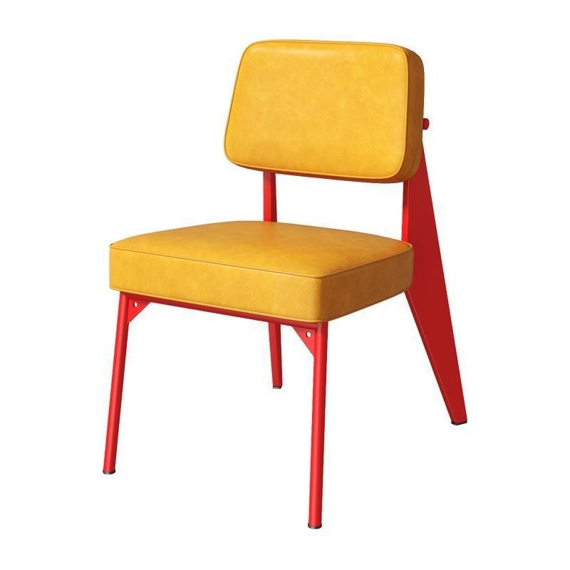 (Dossier jaune et coussin jaune) Sans accoudoirs