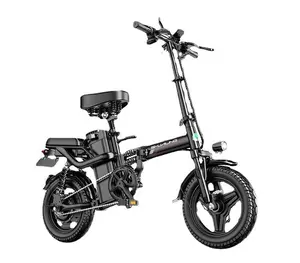 Folding Electric Dirt Bike Ride Distance Mountain City Road Bicycle 7 Speed 400W 25ah 48V 1 Charge 120KM Aluminum Rear Hub Motor