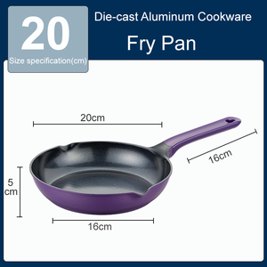 Cảm ứng nồi tương thích 20cm 26cm 30cm Die-cast nhôm không dính với Bakelite xử lý cho Fry chảo - Product Image 2