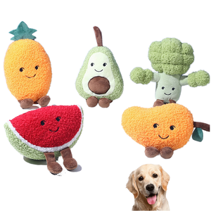 Mini <strong>Custom</strong> <strong>Dog</strong> Chew <strong>Toys</strong> Various Fruits Pet <strong>Plush</strong> <strong>Squeak</strong> <strong>Toys</strong> for Chewer - Product Image 4