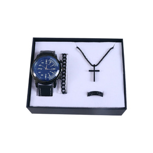 Produit tendance 2026 : Coffret Montre Homme, Bracelet, Collier, Bague – <span class=keywords><strong>Cadeau</strong></span> Souvenir Pratique et Idéal pour la Saint-Valentin ou les Affaires - Product Image 5