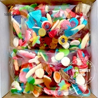 Vente en Gros Bonbons Gélifiés Aigres-doux Halal en Vrac, Sac de 1 kg, Saveur de Fruits, Tendres et Enrobés de Sucre