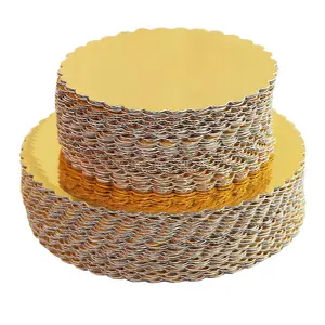 Bord coupé gâteau Base Board rond enduit 10 pouces gâteau pad emballage fleurs gâteau