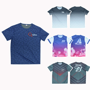 OEM Custom Printing Quick Dry Sublimation T-Shirt Polyester Sport Promotional Event T-Shirt Design
