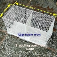 Nouveau modèle de cage à oiseaux en fer avec cloisons pour oiseaux ornementaux, anti-éclaboussures, multicouches, quatre coupelles, cage d'élevage