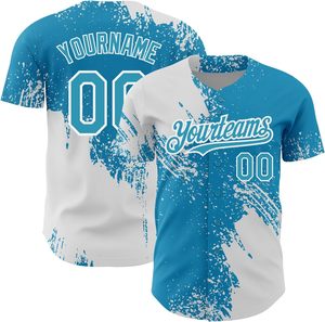 Adultes Maillot de baseball pour hommes Chemises boutonnées décontractées à manches courtes Uniforme de sport d'équipe personnalisé Mode Baseball - Product Image 4