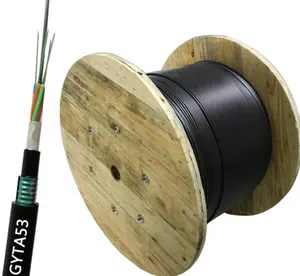 GYTA53 24 /48 Core kualitas tinggi kabel serat optik terkubur langsung